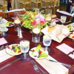Wedding table setting Caterer